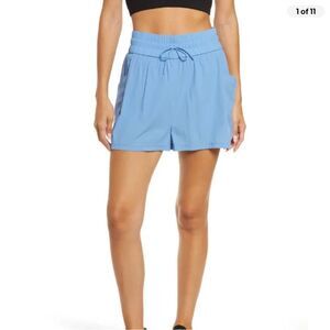 Sweaty Betty Circuit Workout Shorts Lined Regatta Blue Moisture Wicking Size8-10